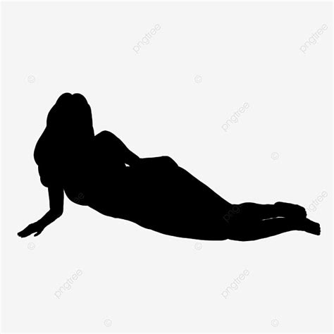 Sexy Woman Lying Down Silhouette