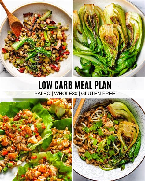 Low Carb Paleo Diet Meal Plan With Shopping List I Heart Umami®