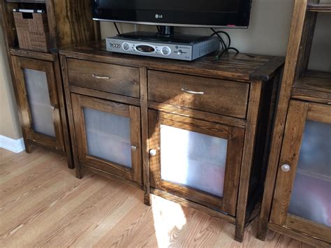 It's both chic and undestabded in your living space. Ana White | Benchmark Media Console inspired by Pottery ...