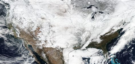 These Satellite Images Show Almost The Entire Us Covered In Snow