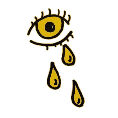 Yellow Amarillo Aesthetic Random Eye Ojo Crying