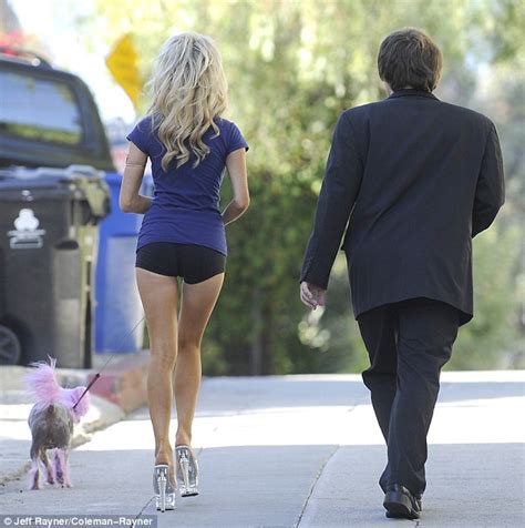 Courtney Stodden Goes For A Jog In Sky High Perspex Stilettos And
