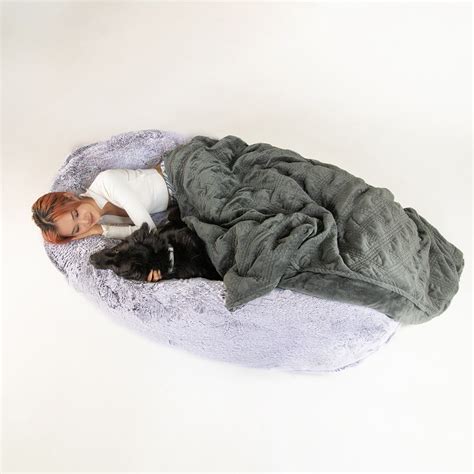 Plufl Human Dog Bed Arctic Gray Plufl Touch Of Modern