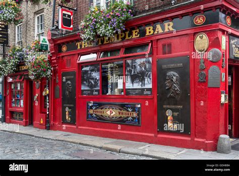 The Famous Temple Bar Irish Pub In The Temple Bar District Of Dublin In