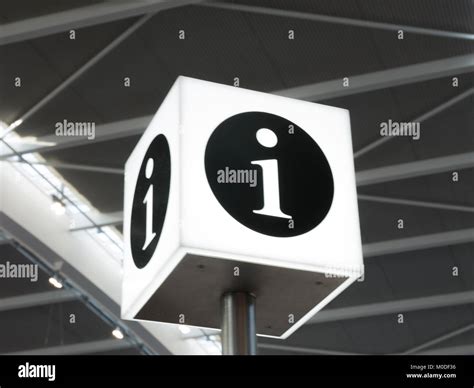 Information Desk Sign In An Airport Stock Photo Alamy