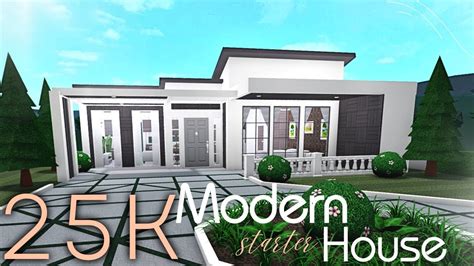 25k Bloxburg Starter Modern House Build No Gamepass Affordable