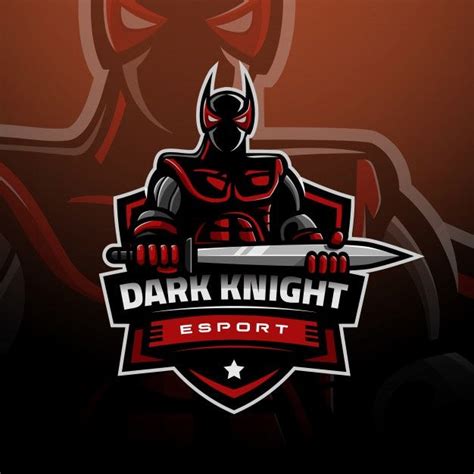 The Dark Knight Logo Gaming Esport Knight Logo Game Logo Logo