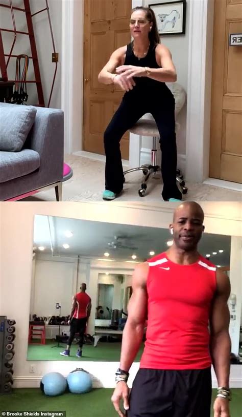 Brooke Shields Breaks A Sweat With Her Trainer Ngo Okafor In A Workout