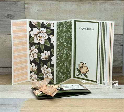 How To Make An Awesome Triple Fold Card Tx Stampin Sharon Fancy