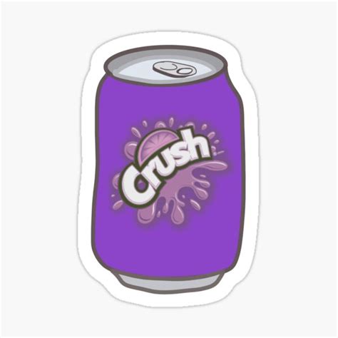 Crush Soda Grape Sticker For Sale By Hannahvira Redbubble