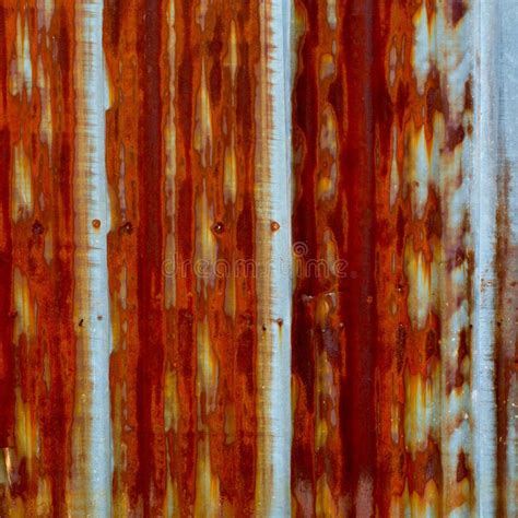 Rusty Corrugated Iron Metal Stock Photo Image Of Scratched Modern