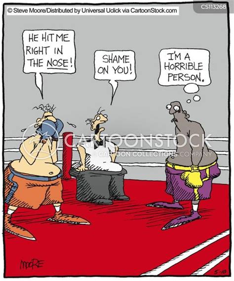 Boxing Referee Cartoons And Comics Funny Pictures From Cartoonstock