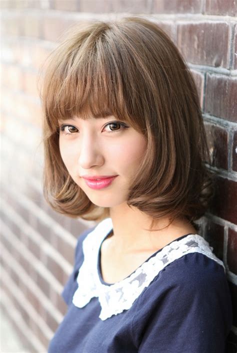Kawaii Japanese Bob Hairstyle With Bangs Hairstyles Weekly Hot Sex Picture