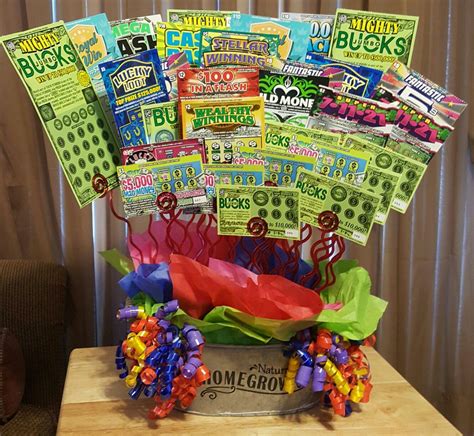 The best websites voted by users. Lottery Ticket Bouquet for my Dad's Birthday! | Lottery ...