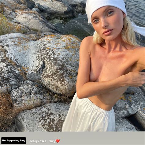 Elsa Hosk Displays Her Nude Breasts For A New Logan Hollowells
