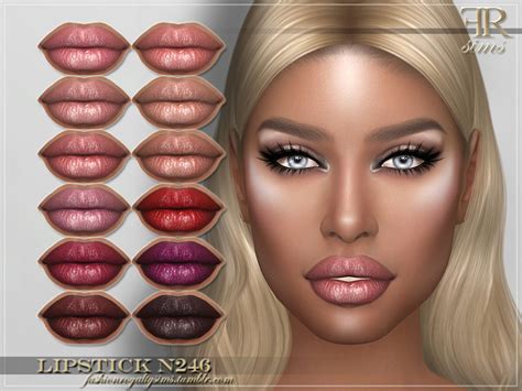 Lipstick N246 By Fashionroyaltysims From Tsr Sims 4 Downloads