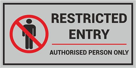 Restricted Entry Signage DIGI Print ON 3 MM Acrylic Board Amazon In