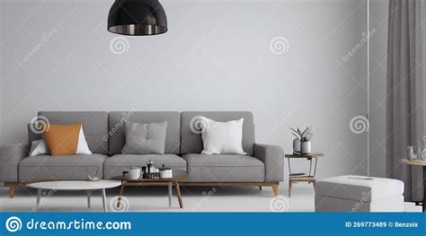 Elegant And Comfortable Designed Living Room With Big Corner Sofa