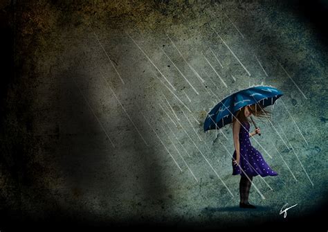Sad Girl In Rain Wallpaper Hd Baltana