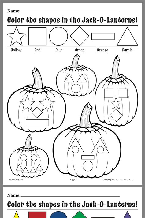 Halloween Worksheets For Preschool Free