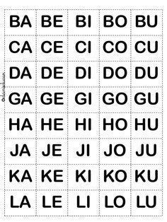Varios Si Gene Silabario Para Imprimir Y Recortar Soltero Poder Aceptable
