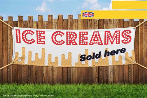Ice Creams Sold Here Business Food Take Away Diy Signwriting