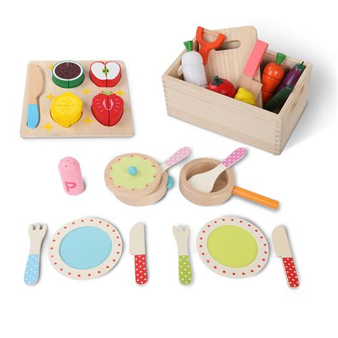 Children Wooden Kitchen 3 in 1 Play Set | pretend role ...