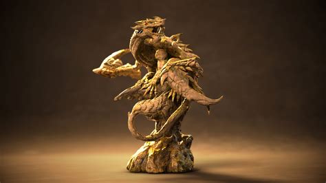Zodiac Dragon Cancer Statue By Jetong 3d Cgsociety