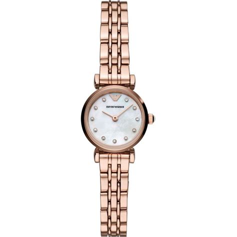 Emporio Armani Ladies Watch Ar11203 Mother Of Pearl