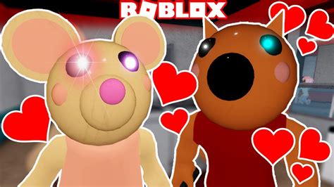 Piggy Mousy And Foxy Fall In Love Roblox Piggy Youtube