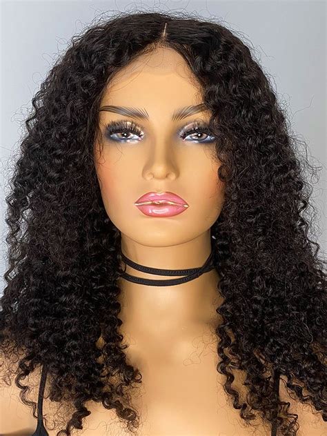 Transparent Lace X Brazilian Kinky Curly Wig Density