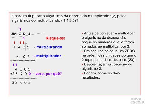 Atividades Algoritmo Da Multiplicação 4 Ano