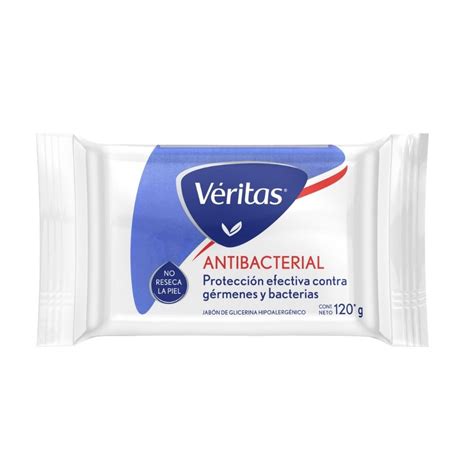 Jabon Solido Veritas Glicerina Antibacterial 120 Gr Hiperlibertad