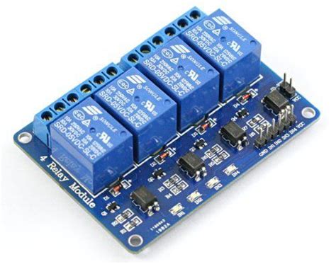 Sainsmart 4 Channel Relay Module Electronics Projects For Beginners