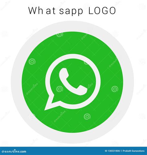 Whatsapp Logo With Vector Ai File Rounded Colored Editorial Photo