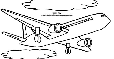 Mewarnai gambar, gambar mewarnai, download mewarnai gambar benda, gambar benda, mewarnai gambar benda, mewarnai gambar untuk tk, sd, paud, benda, mengenal benda Mewarnai Gambar: Mewarnai Gambar Sketsa Transportasi Pesawat 5