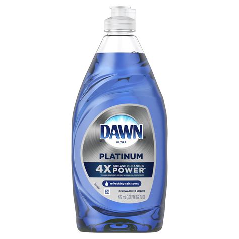 Dawn Platinum Dishwashing Liquid Dish Soap Refreshing Rain Scent 162