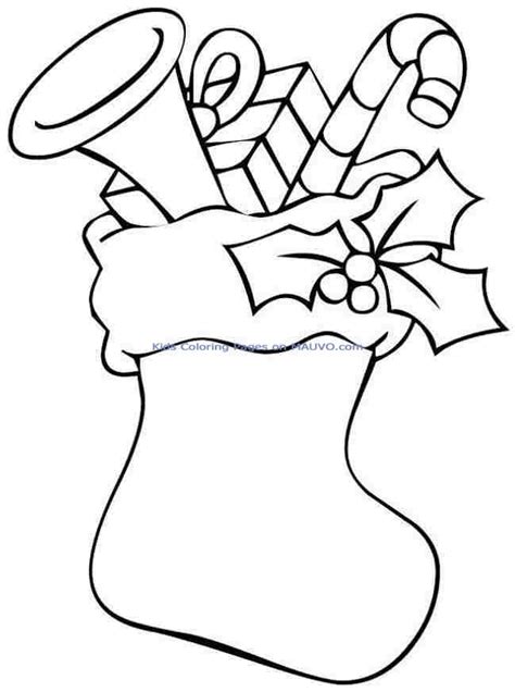 Christmas Stocking Black And White Clip Art Library
