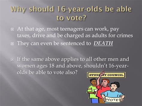 PPT - Should the voting age be lowered to 16? PowerPoint Presentation
