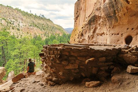 Peaceful View From The Alcove House Ceremonial Cave Bandelier Ge