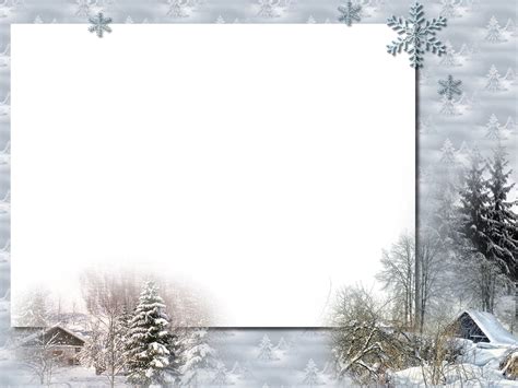 Winter Frame Png Cartes Hiver Noel