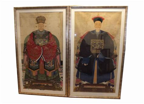 Qing Dynasty Ancestor Portraits Becker Antiques Amsterdam