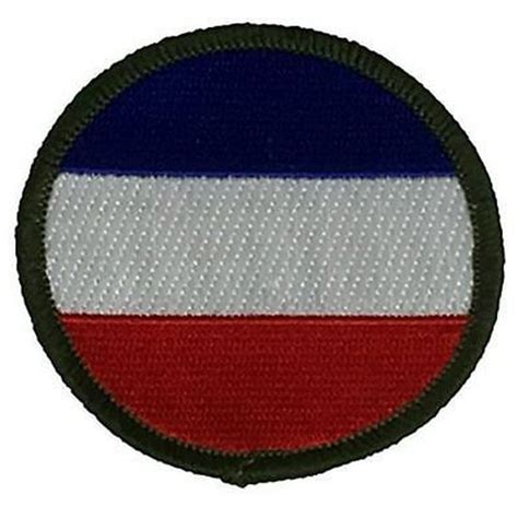 Army Ground Forces Wwii World War Two Ii Patch Red White Blue Stripes