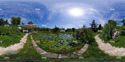 360° View Of Beijing Botanical Garden Aquatic And Liana Floristic Area
