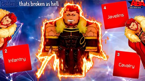 Iskandar Destroyed Ranked Aba Roblox Anime Battle Arena Fate