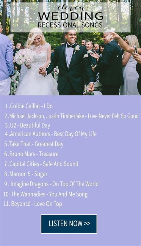 These are all songs i have played at a real wedding ceremony for the bridal party's walk down the aisle. 15 wedding recessional songs | Wedding exit songs, Wedding ...