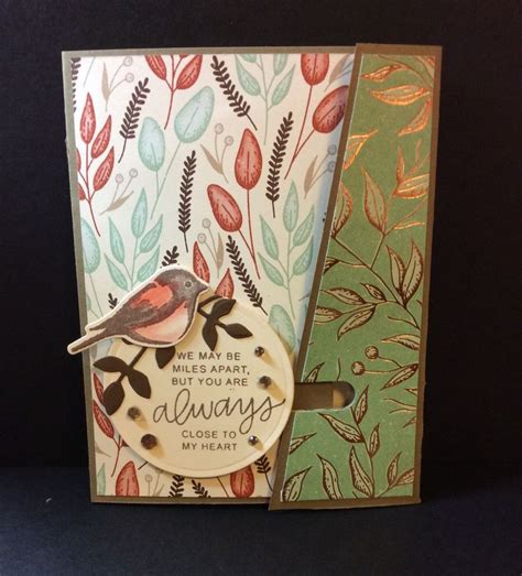 Stampin Up Birds And Branches And Gilded Autumn Dsp In 2021 Hand Stamped
