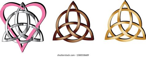 Triquetra Celtic Symbol Eternal Love Stock Vector Royalty Free