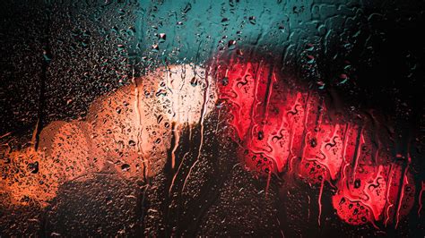 Download Wallpaper 1920x1080 Drops Glass Rain Glare