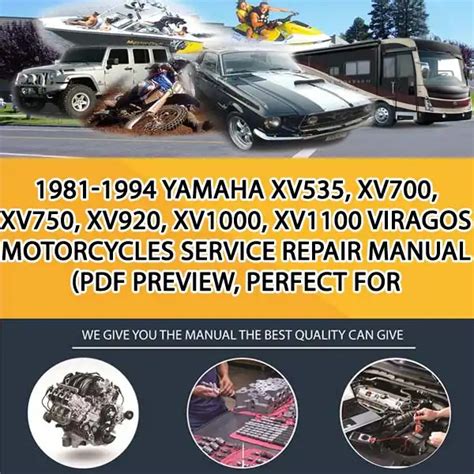 1981 1994 Yamaha Xv535 Xv700 Xv750 Xv920 Xv1000 Xv1100 Viragos